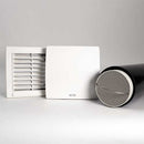 Elta FLUX HR 100 heat recovery unit with 100mm diameter, compact ventilation system for efficient air exchange.