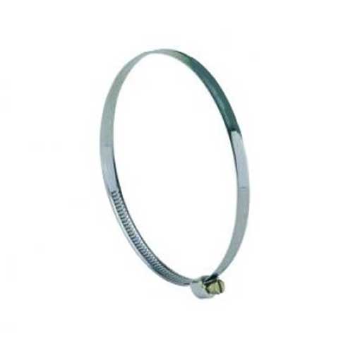 Domus Ventilation 125-5 hose clip for ducting, adjustable 110-130mm diameter, metal clamp for secure ventilation pipe connection.