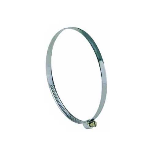 Domus 125-UNI universal hose clip for ducting accessories, showing a metal clamp used to secure flexible ducts.