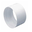 Domus Ventilation rigid duct flexible hose connector for ducting accessories, showing the connection detail on the product.