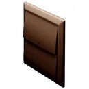 Brown Domus 100mm rigid duct outlet with gravity flaps, used as a ventilation ducting accessory.