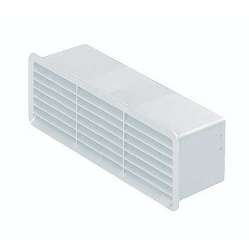 Domus Ventilation 501W airbrick and damper for 125mm ducting, showing metal grille and adjustable damper mechanism.