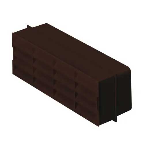 Domus 505B Louvred Airbrick 125mm for ventilation, showing the louvered design and durable construction.