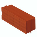 Domus 505T louvred airbrick, 125mm ducting accessory with adjustable louvres for ventilation and airflow control.