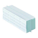 Domus 505W louvred 125mm airbrick, a ducting accessory with louvered design for ventilation and airflow control.