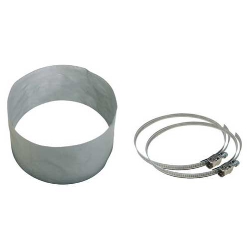 Flexible 250mm S&P duct connector for ventilation systems, made of durable material for secure duct connection.