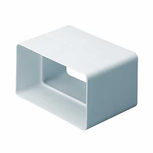 Domus Ventilation Supertube 125mm flat ducting channel connector for ducting accessories, 204x60mm size, shown in image 520.
