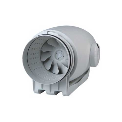 S&P TD-250/100 Silent Inline Mixed Flow Duct Fan Single Phase - 100mm