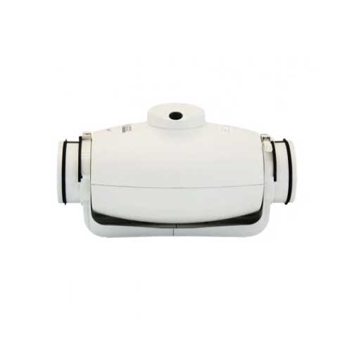 S&P TD-350/125 silent inline mixed flow duct fan with timer, 125mm diameter, single phase, for ventilation systems.