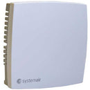 Systemair TG-R5/PT1000 thermostat sensor with digital display and wiring for HVAC temperature control system.