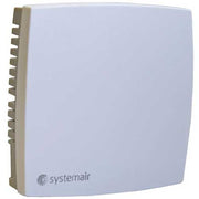Systemair TG-R5/PT1000 thermostat sensor 5404, showing the device with digital display and wiring connections.