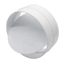 Domus Ventilation 594 Rigid Straight Ducting Connector with Damper for secure HVAC duct connections
