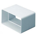 Domus Ventilation Megaduct straight duct connector in 220x90mm for efficient air ducting installation.