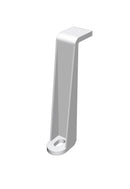Domus Ventilation Megaduct duct clip 220 x 90mm for securing ducting in ventilation systems, shown in black on a white background.