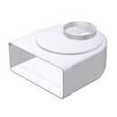 Domus Ventilation 951 Elbow Bend and Rotating Spigot for ducting accessories, showing the flexible joint and angled duct connection.
