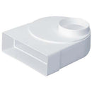 Domus Ventilation 641 Elbow Bend and Rotating Spigot for ducting, showcasing metal fittings with adjustable rotation and smooth bends.