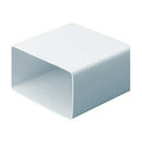 Domus Ventilation rectangular flat plastic ducting 220mm x 90mm straight connector for HVAC systems.