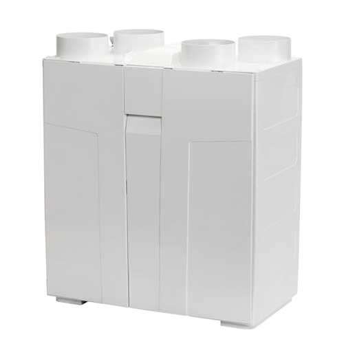 Zehnder ComfoAir 155 WM heat recovery unit with ventilation system and control panel for energy-efficient air exchange.