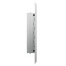 eFans double deflection grille showing adjustable louvers for versatile airflow control, mounted on a wall surface.