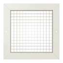 White egg crate grille for ceiling or wall mounting by eFans, with a textured perforated design for ventilation.