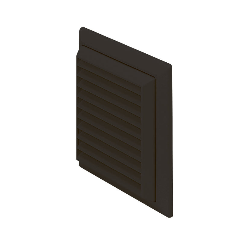 EasiPipe - Rigid Duct Outlet Louvered Grille Black F4904BK