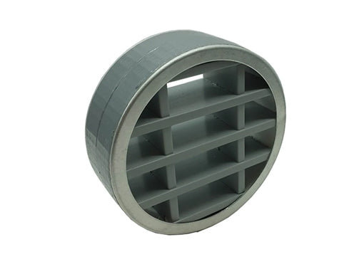 Circular intumescent fire damper for wall or door mounting, 150mm size, by eFans Direct Ltd, designed to prevent fire spread.