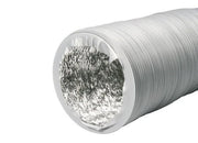 Flexible PVC and aluminium ducting by Systemair, 356mm diameter, 6 meters long for ventilation and air handling systems.