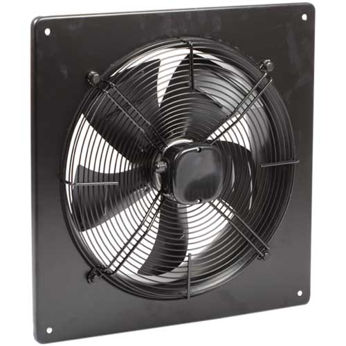 Hydor HPA500 500mm plate-mounted axial fan with single-phase AC motor, designed for industrial ventilation and cooling.