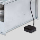 S&P IRB/2-180 inline rectangular duct roof fan, 180mm size, for ventilation systems, mounted on a roof.