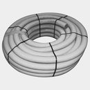 Quiet-Vent 75mm antibacterial radial ducting pipe, 50 meters, for ventilation systems, shown in the image.