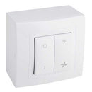 S&P REGUL-2 On/Off 2-speed switch controller with toggle switches for controlling device speed and power.