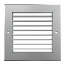 eFans single deflection grille showing adjustable louvers for controlling airflow in a ventilation system.