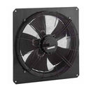Systemair AW 400EC single-phase 400mm axial fan with metal housing for ventilation and airflow applications.
