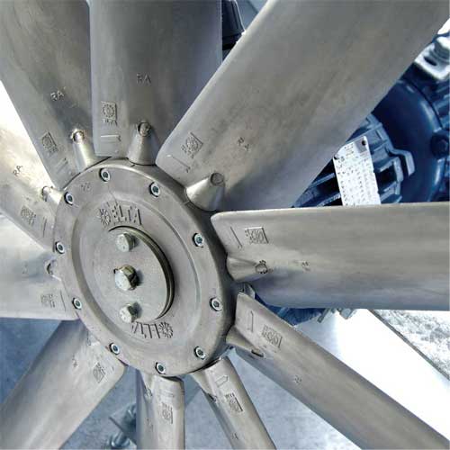 Elta Turboflow TF500 Contra Rotating Axial Flow Fan Single Phase AC - 500mm