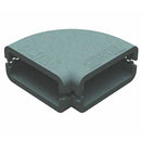 Domus Ventilation TS950 thermal insulation shell for 90º ducting bend, showing insulated duct connection with thermal protection.