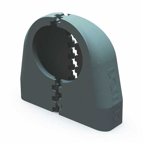 Domus TS961 insulation shell for 961 ducting, showing a close-up view of the thermal insulation material.