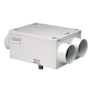 Vent-Axia HR100R heat recovery unit with top access, featuring vents and control panel for efficient ventilation and energy saving.