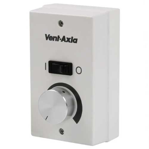 Vent-Axia remote speed control for fans, adjustable 0-10V DC, used to regulate ventilation system speed.