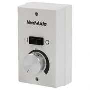 Vent-Axia remote speed control for fans, adjustable 0-10V DC speed regulator, compact and easy to install.