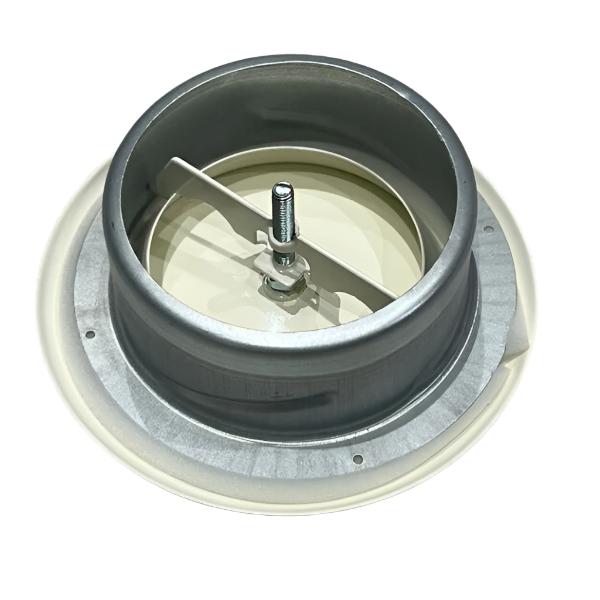 Metal 100mm air diffuser valve by eFans, showing the metal diffuser with mounting fixture for air supply.