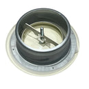 Metal 100mm air diffuser valve by eFans, showing the metal diffuser with mounting fixture for air supply.