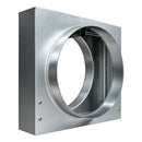 BSB FD Series circular spigot curtain fire damper with angle frame
