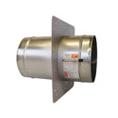 BSB FD-C Series circular fire damper with single blade, externally resettable combination fire and volume control damper for HVAC systems