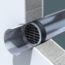 Circular eFans Direct Ltd intumescent fire damper block, 100mm diameter, designed to prevent fire spread through circular openings.