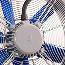 Elta SCP450/4-3AC compact 450mm three-phase axial fan with metal frame and blades, used for ventilation and cooling.