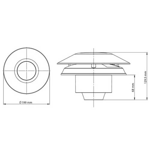 Greenwood CV2GIP dMEV axial continuous extractor fan installed in a room for improved ventilation and air circulation.