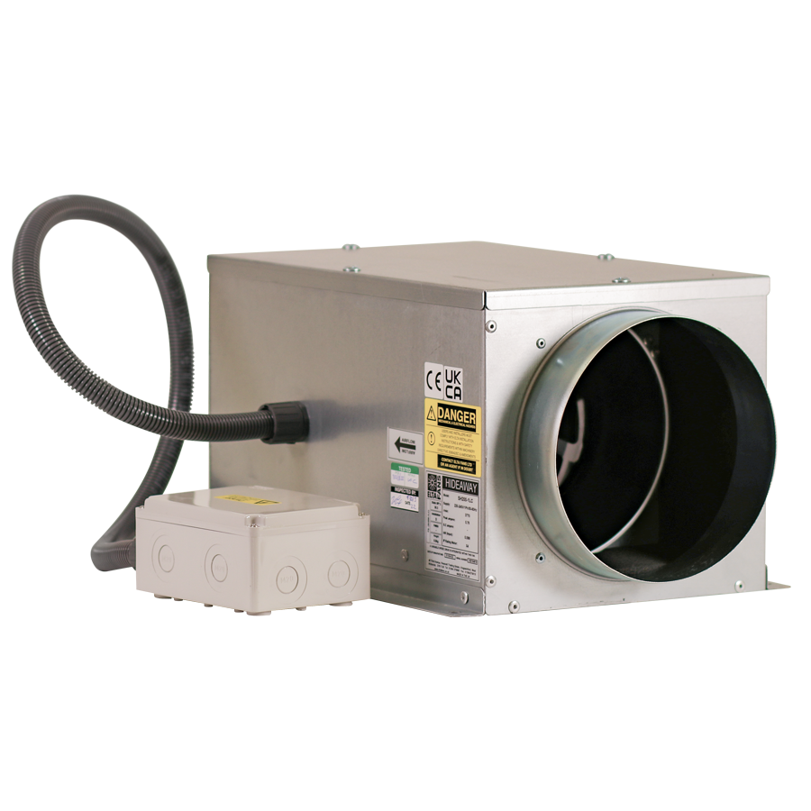 Elta SH250-1LC Hideaway Low Profile Acoustic Box Fan EC - 250mm