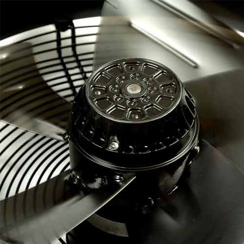 Hydor HPA315/4-1 compact 315mm axial plate fan for single-phase AC ventilation and airflow applications.