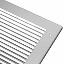 eFans pressed steel grille wall or door mount, 200mm x 200mm, with a durable, vented design for ventilation and airflow.
