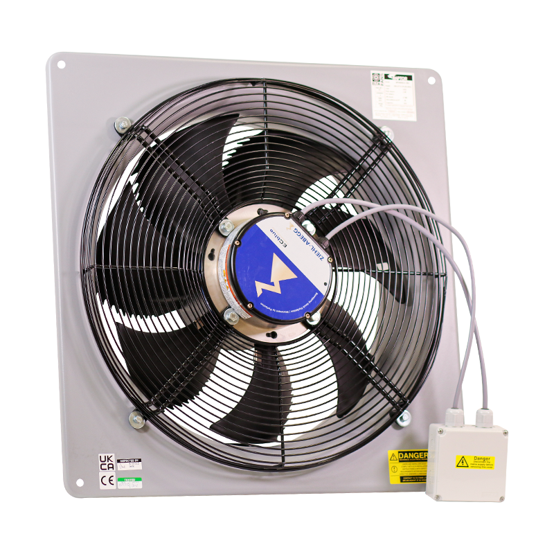 Elta SPA500/4-1EC Raptor Plate Axial Fan Single Phase EC - 500mm